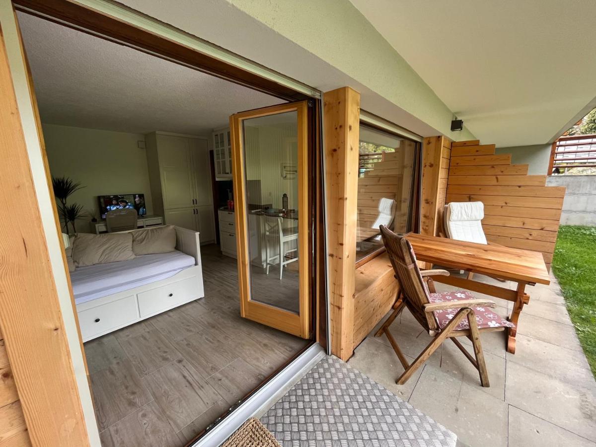 Magnifique Studio Ski In-Ski Out - Pas De Parking Hiver Verbier Exterior foto